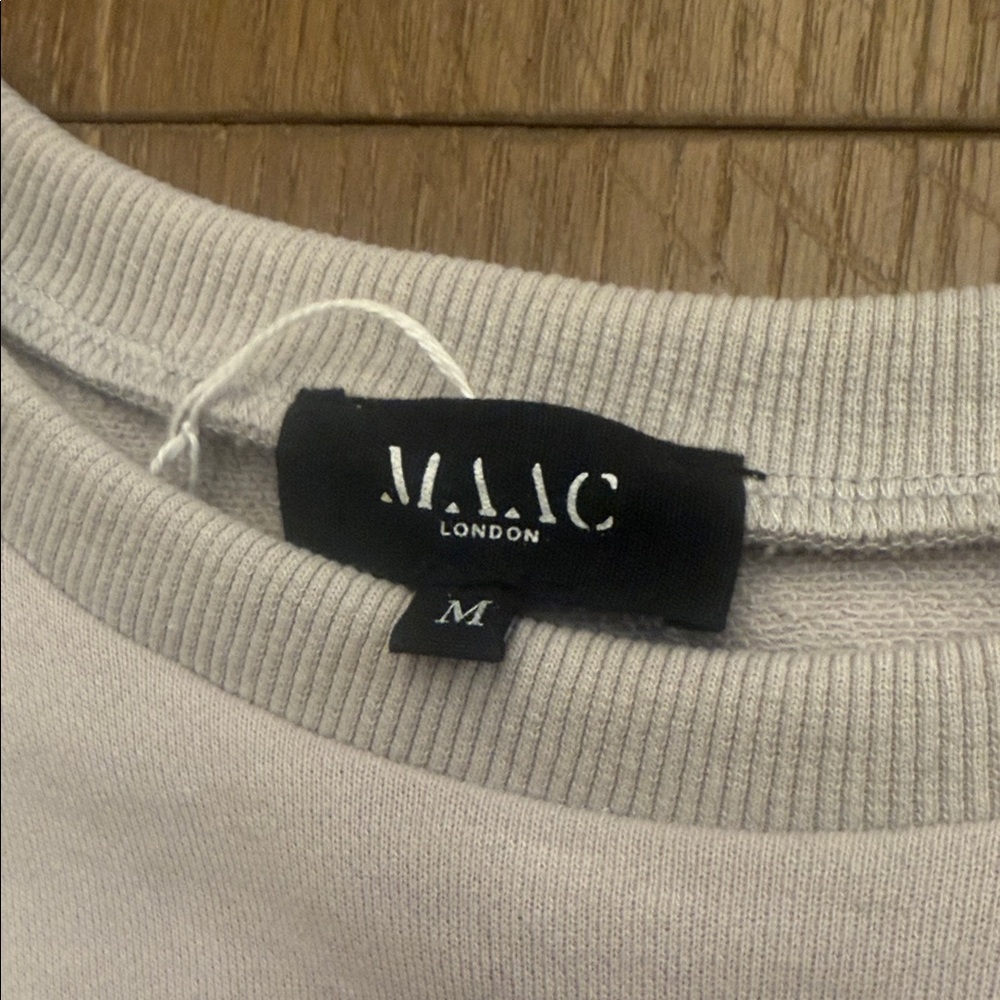 Maje Light Beige Gathered Sleeve Blouse - Picture 2 of 3